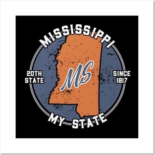 Mississippi My State Patriot State Tourist Gift Posters and Art